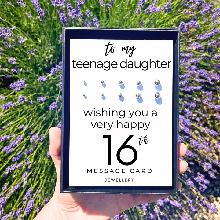 16th birthday gifts for daughter, stainless steel ball stud earrings