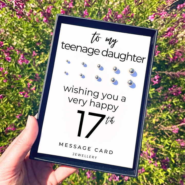 17th birthday jewellery, earring set for multiple piercings