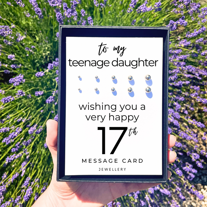 17th birthday jewellery, earring set for multiple piercings