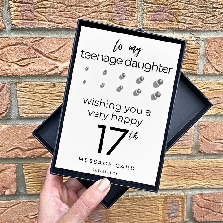 17th birthday jewellery, earring set for multiple piercings