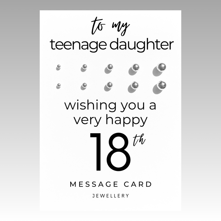18th birthday earrings, stainless steel earring set