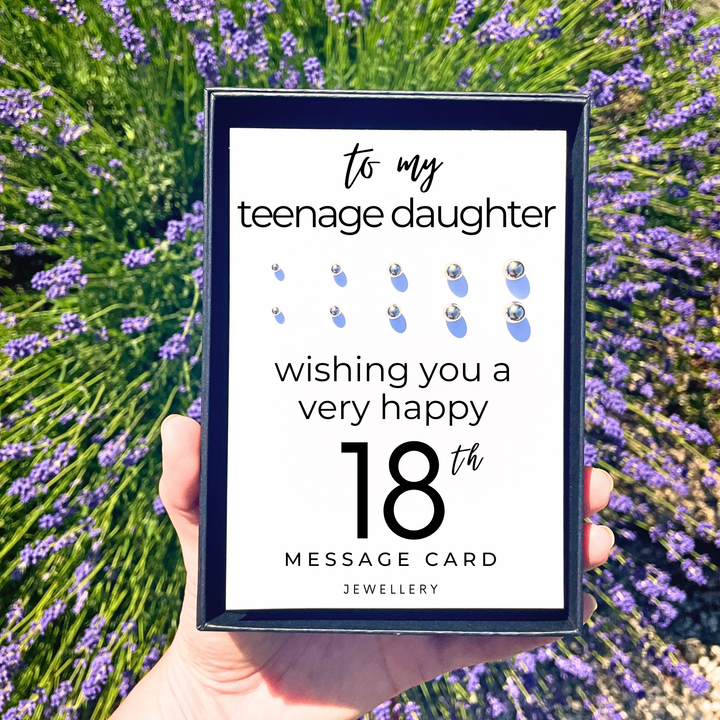 18th birthday earrings, stainless steel earring set