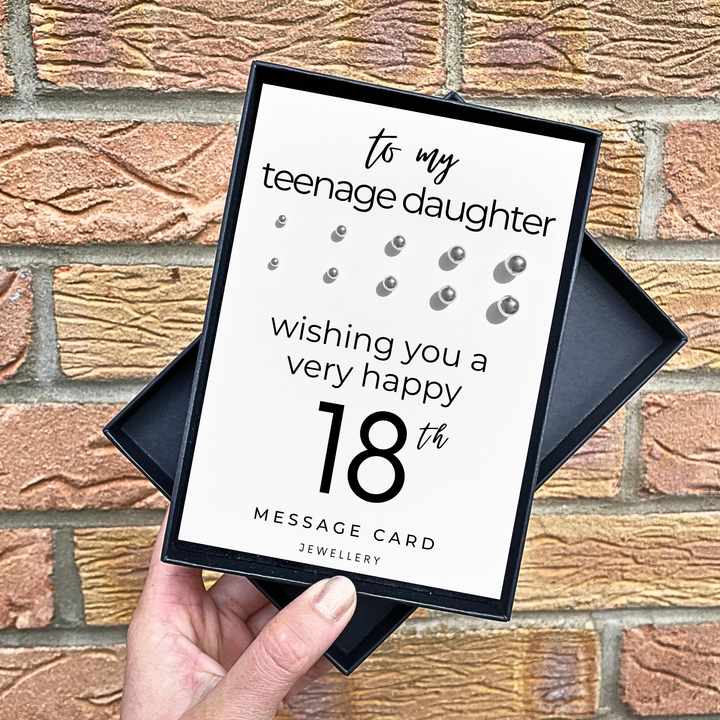 18th birthday earrings, stainless steel earring set