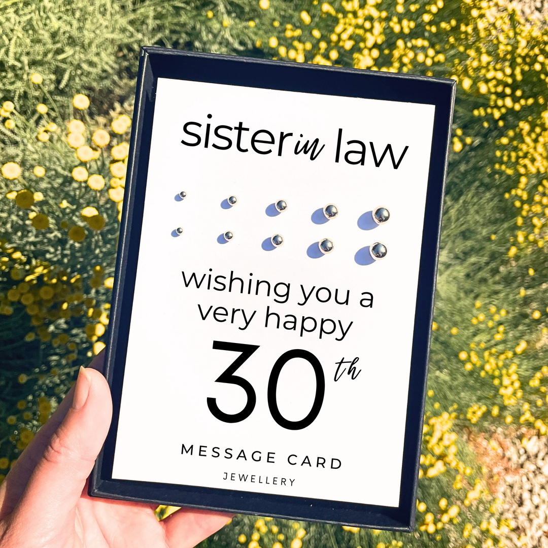 30th birthday present for sister in law, earring set for multiple piercings