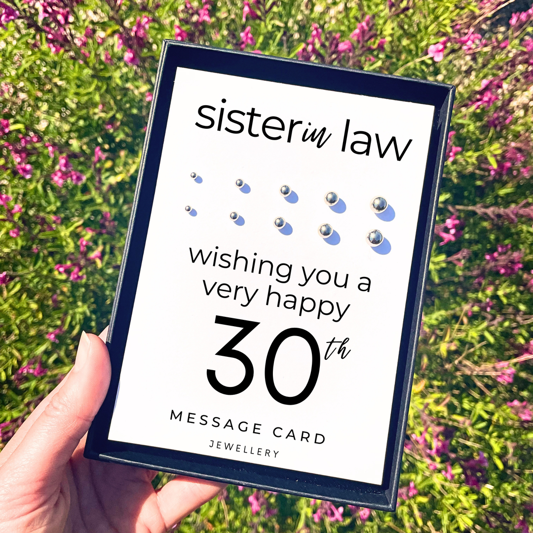 30th birthday present for sister in law, earring set for multiple piercings