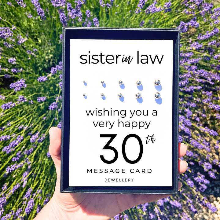 30th birthday present for sister in law, earring set for multiple piercings