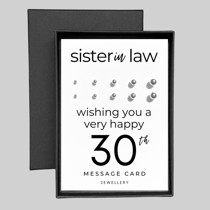 30th birthday present for sister in law, earring set for multiple piercings