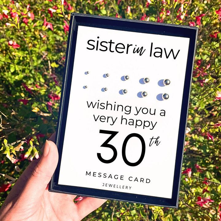 30th birthday present for sister in law, earring set for multiple piercings