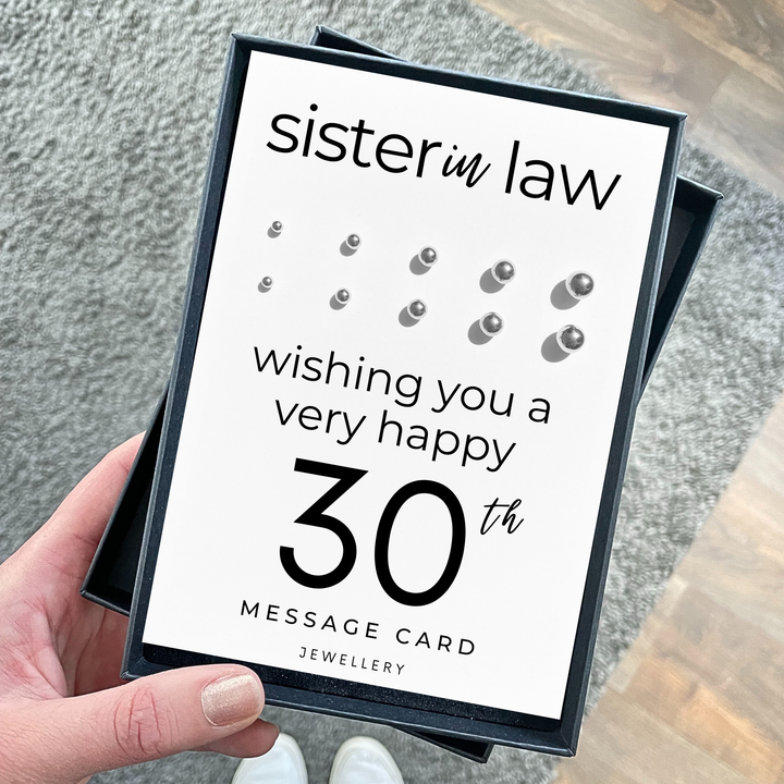 30th birthday present for sister in law, earring set for multiple piercings