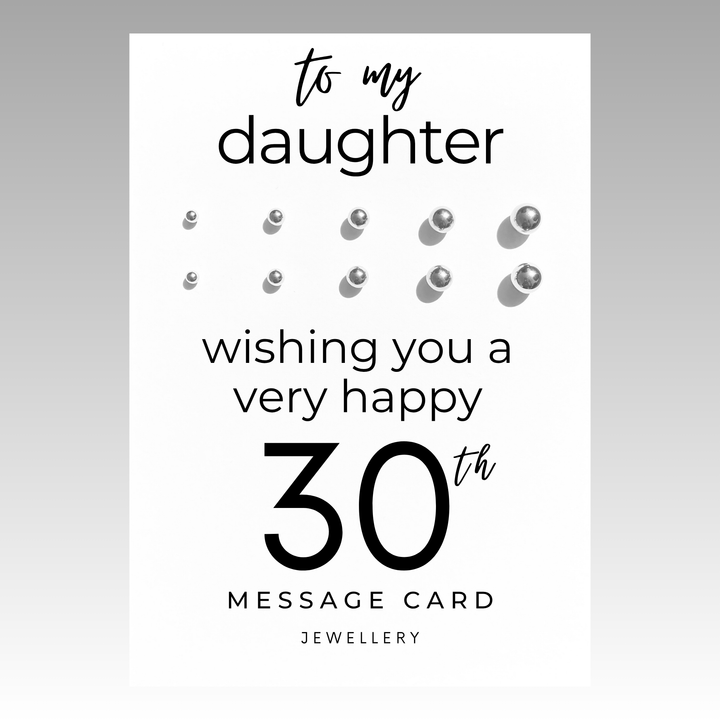 30th birthday jewellery for her, stainless steel earrings for daughter