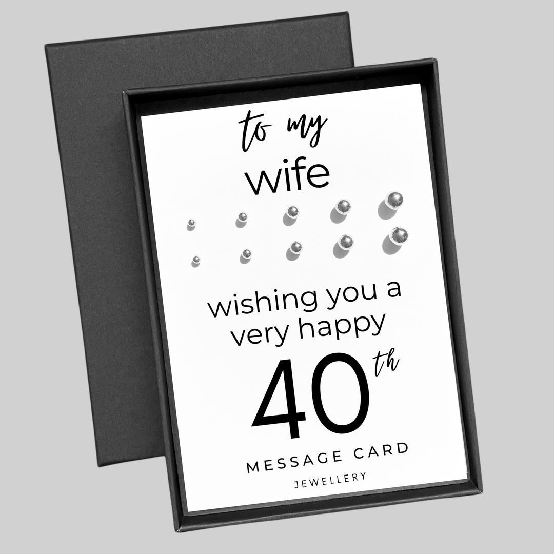 40th birthday gift for wife, earrings studs for women