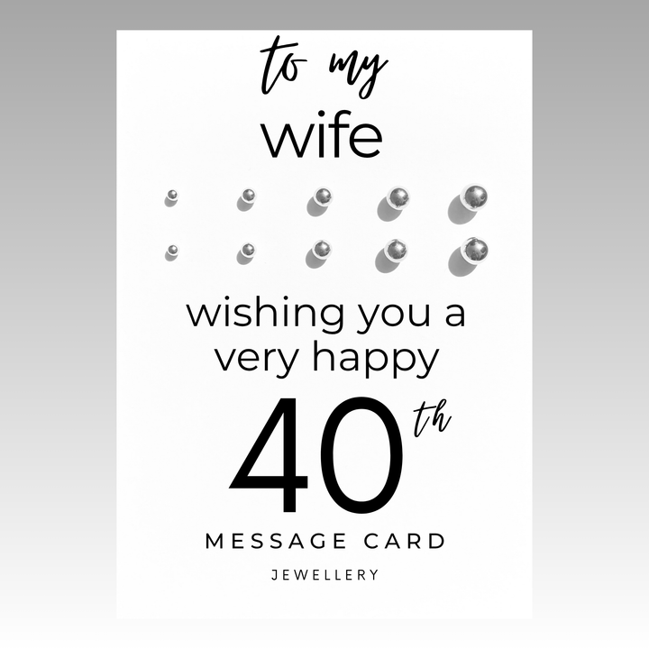 40th birthday gift for wife, earrings studs for women