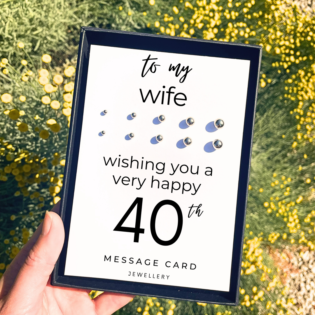 40th birthday gift for wife, earrings studs for women