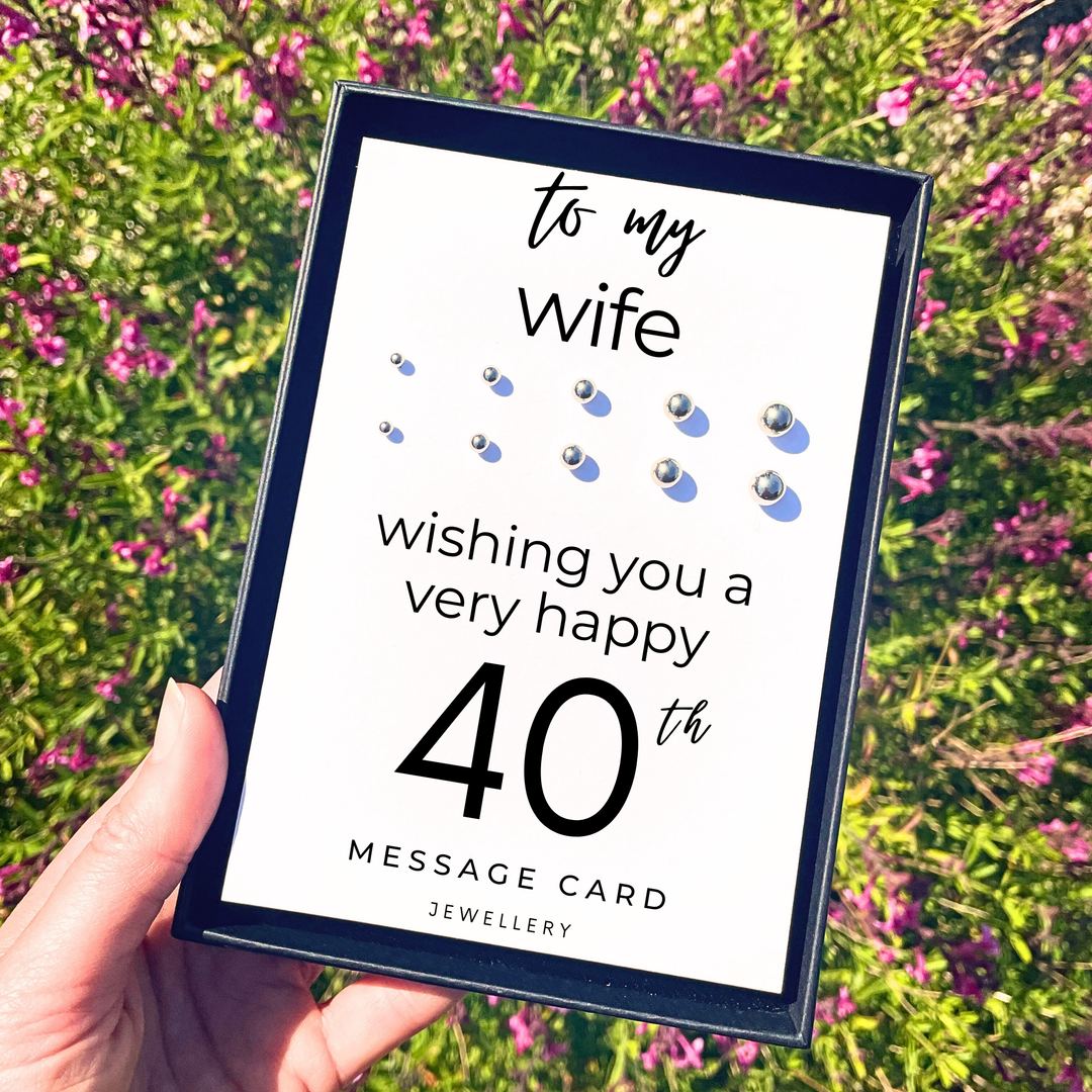 40th birthday gift for wife, earrings studs for women