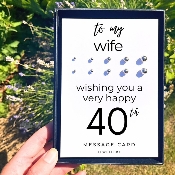 40th birthday gift for wife, earrings studs for women