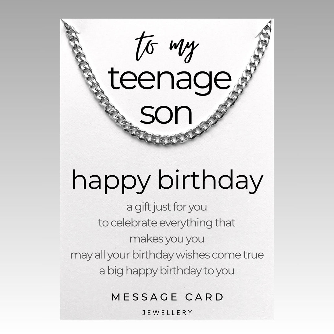 A Gift for You Just to Say - Teenage Son Birthday Curb Chain