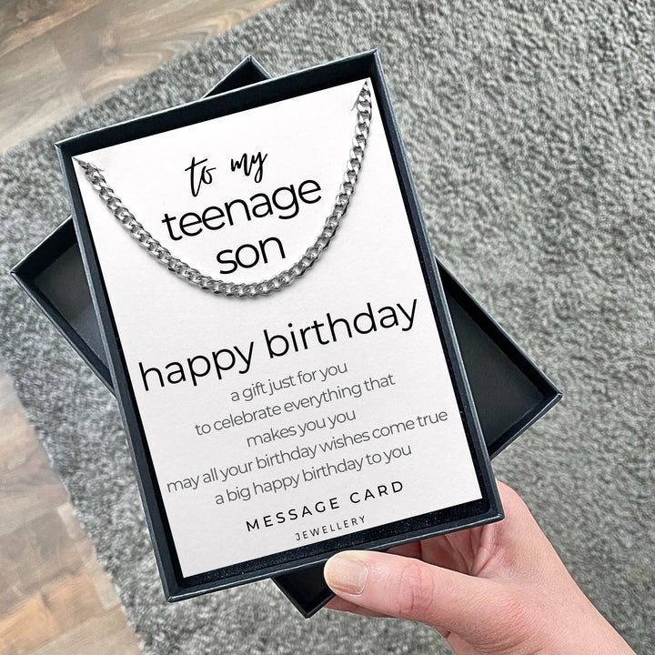 A Gift for You Just to Say - Teenage Son Birthday Curb Chain