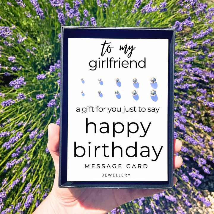 best happy birthday gift for girlfriend, multiple piercing earring sets