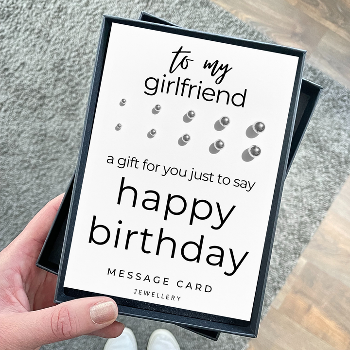 best happy birthday gift for girlfriend, multiple piercing earring sets