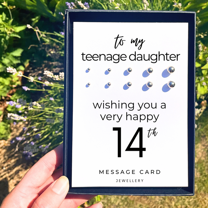 Birthday wishes for 14 year old daughter, earrings studs for girls