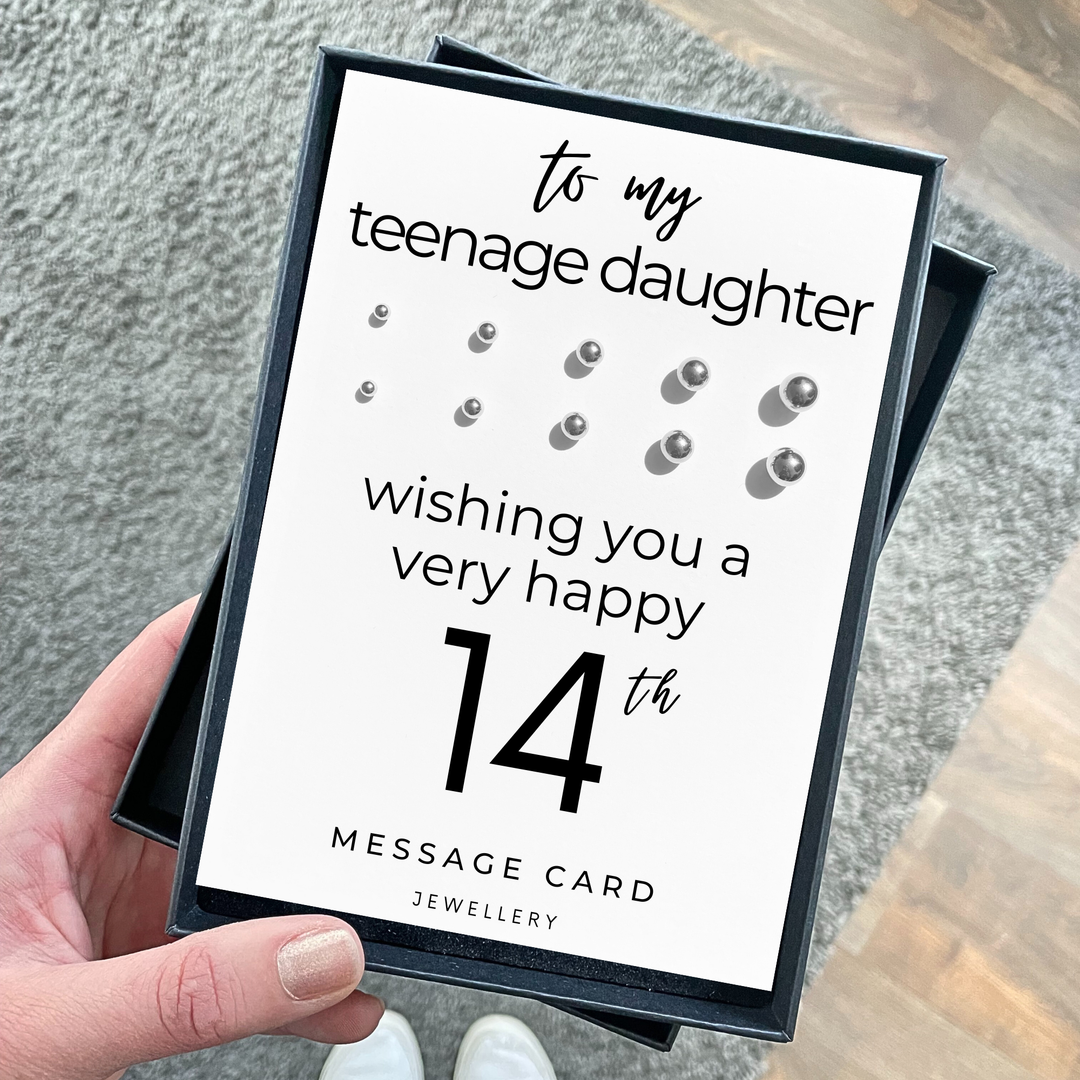Birthday wishes for 14 year old daughter, earrings studs for girls