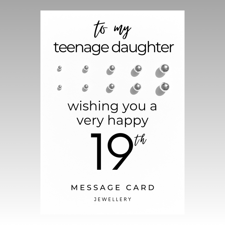 Birthday present for 19 year old female, stainless steel ball stud earrings