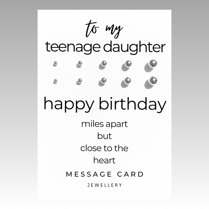 Earring set for multiple piercings, miles apart but close at heart gift