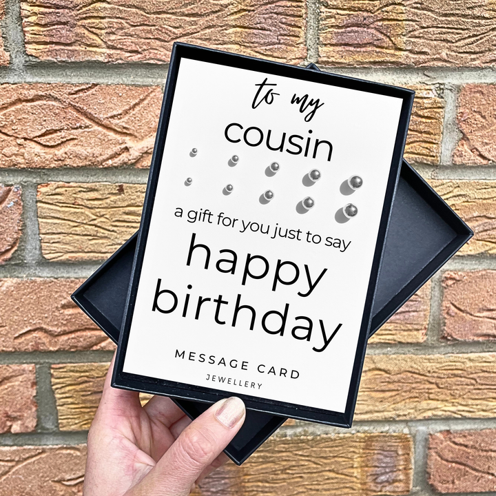 happy birthday gift for female cousin, multiple piercing earring sets