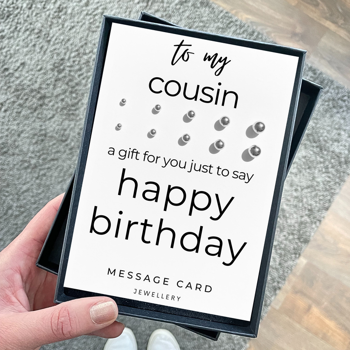 happy birthday gift for female cousin, multiple piercing earring sets