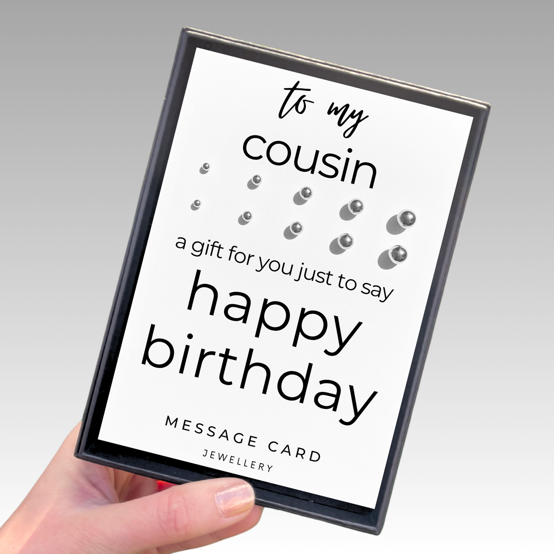 happy birthday gift for female cousin, multiple piercing earring sets