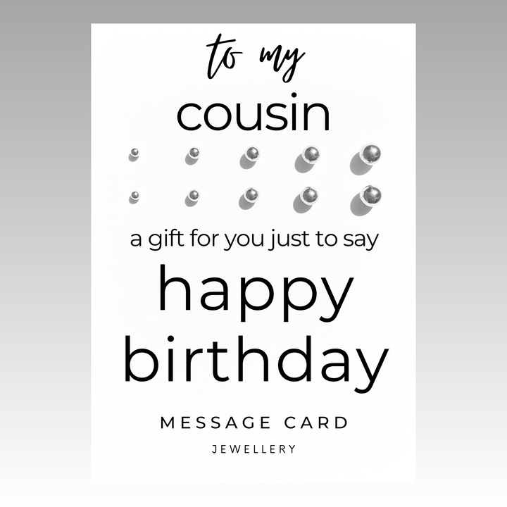 happy birthday gift for female cousin, multiple piercing earring sets