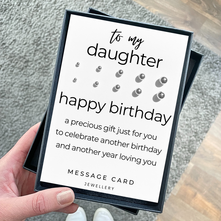Happy birthday earrings, thoughtful gifts for daughters