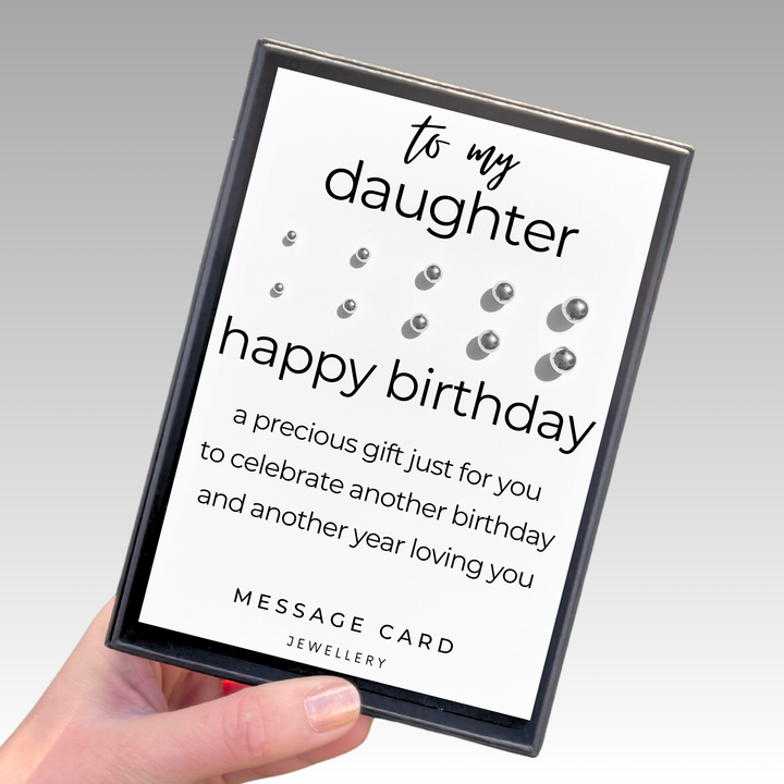 Happy birthday earrings, thoughtful gifts for daughters