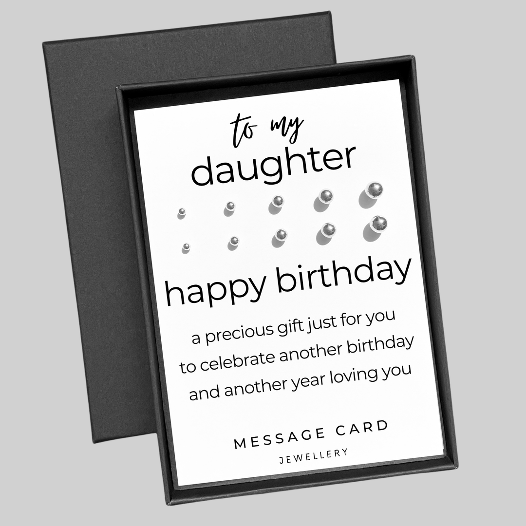 Happy birthday earrings, thoughtful gifts for daughters