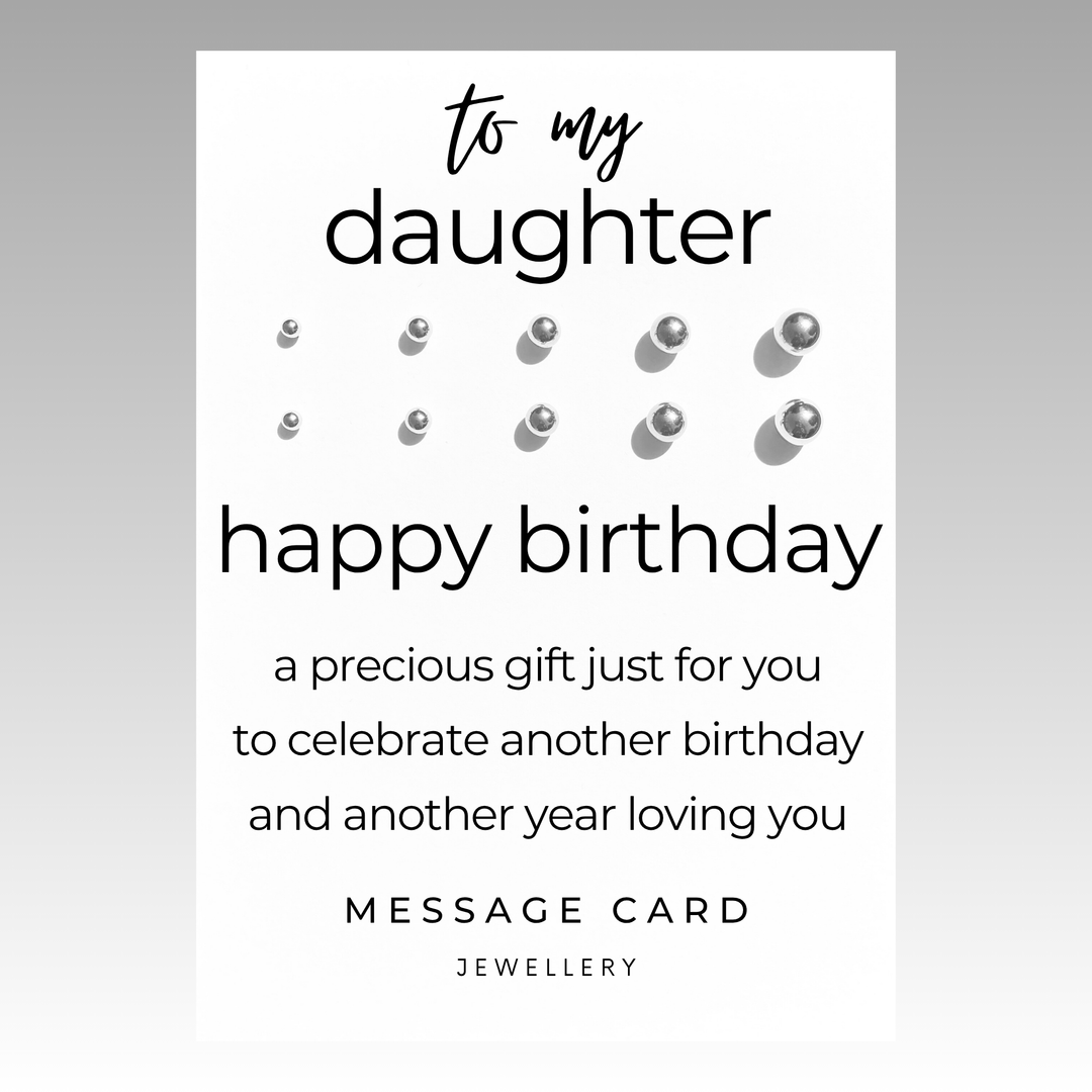 Happy birthday earrings, thoughtful gifts for daughters