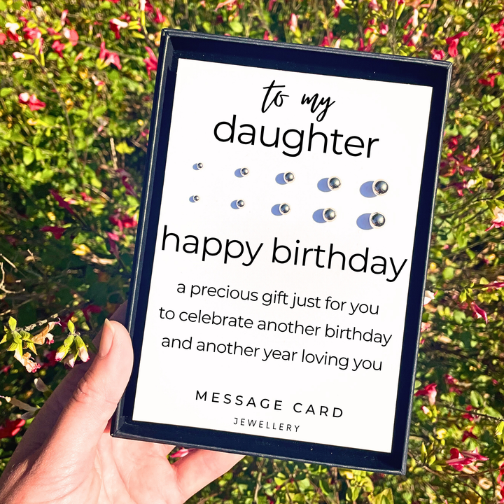 Happy birthday earrings, thoughtful gifts for daughters