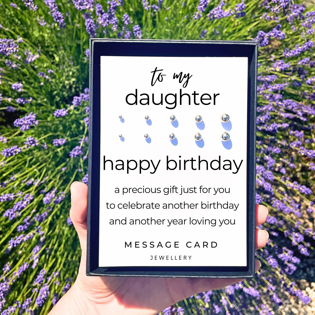 Happy birthday earrings, thoughtful gifts for daughters