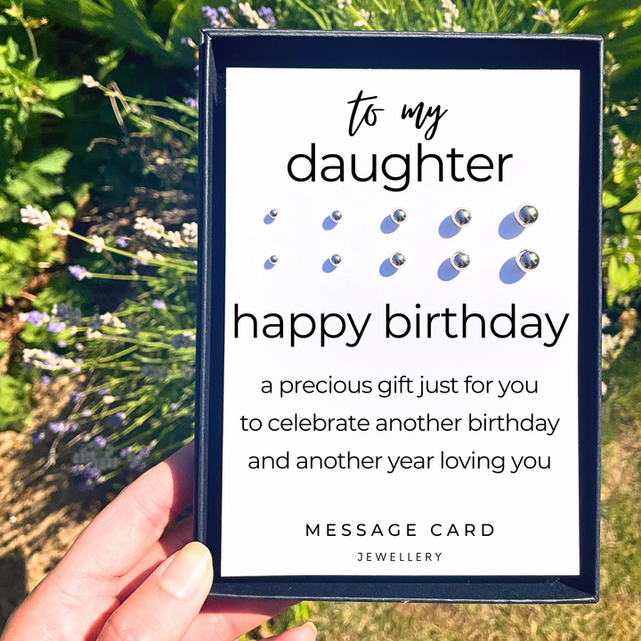 Happy birthday earrings, thoughtful gifts for daughters