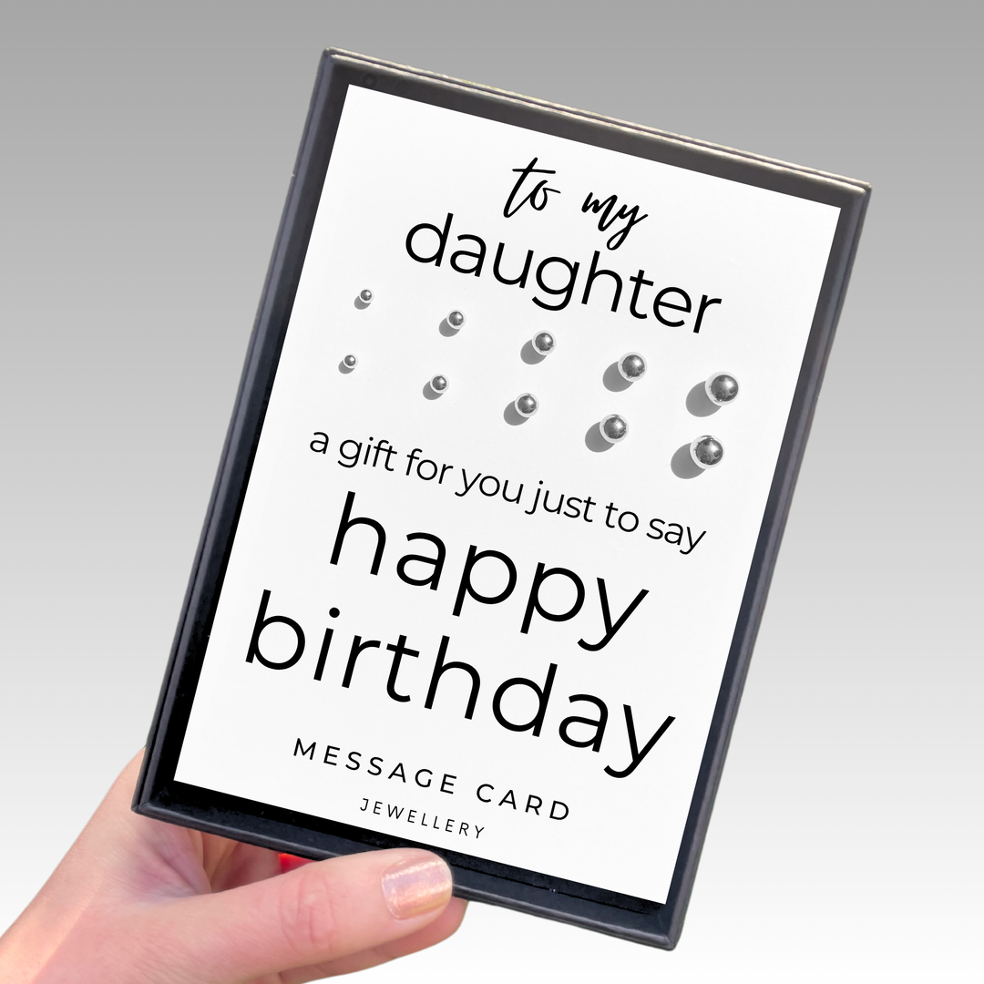 Just to say gifts, happy birthday earrings for daughter