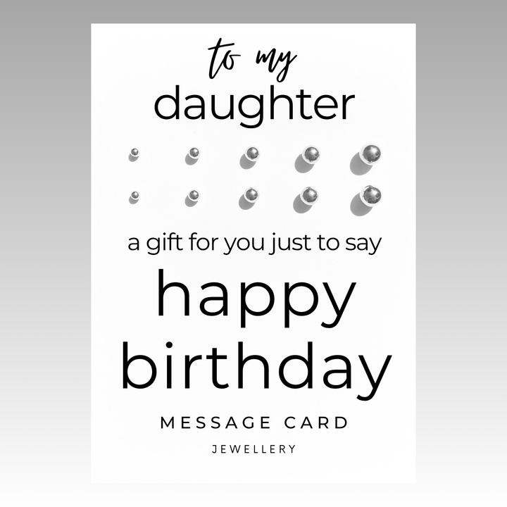 Just to say gifts, happy birthday earrings for daughter