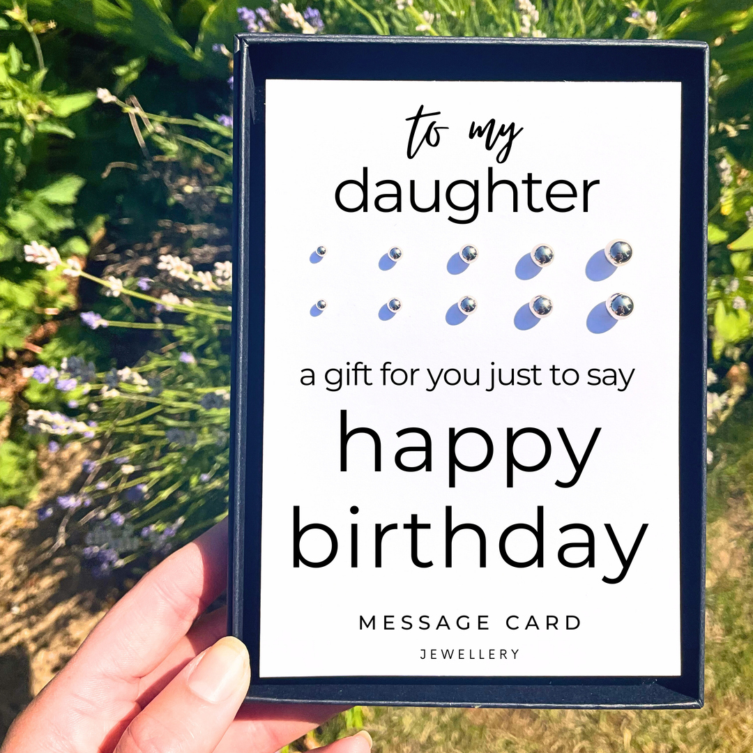 Just to say gifts, happy birthday earrings for daughter