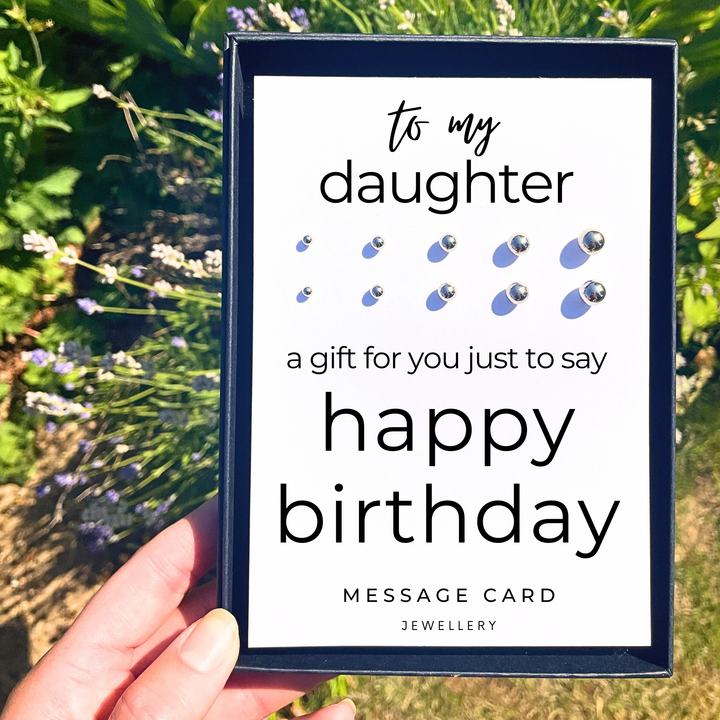 Just to say gifts, happy birthday earrings for daughter