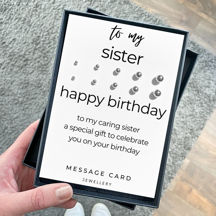 Meaningful jewellery for sisters, earrings studs for girls