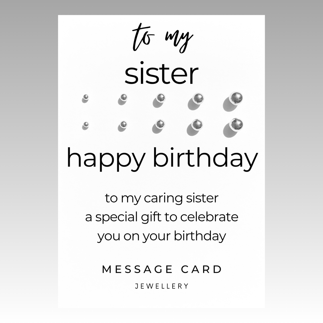 Meaningful jewellery for sisters, earrings studs for girls