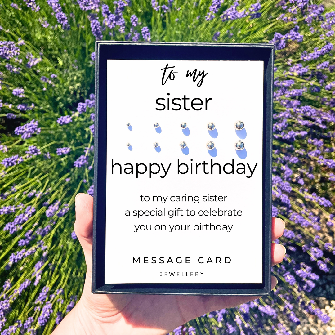 Meaningful jewellery for sisters, earrings studs for girls