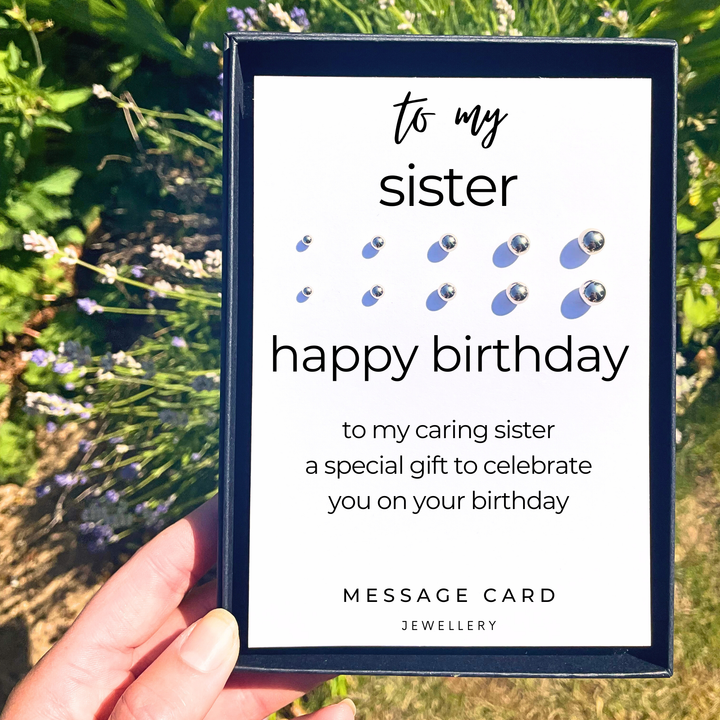 Meaningful jewellery for sisters, earrings studs for girls