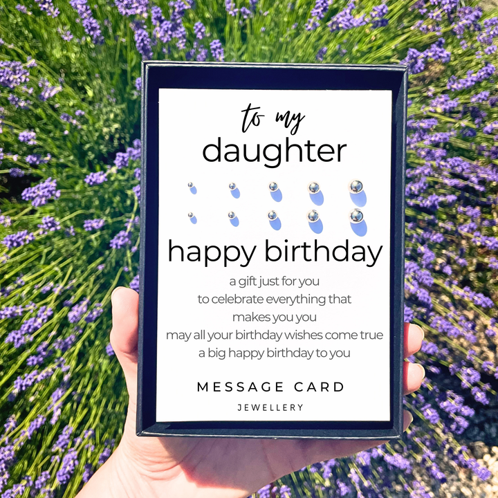 Sentimental gifts for daughter from mum, stainless steel earring set