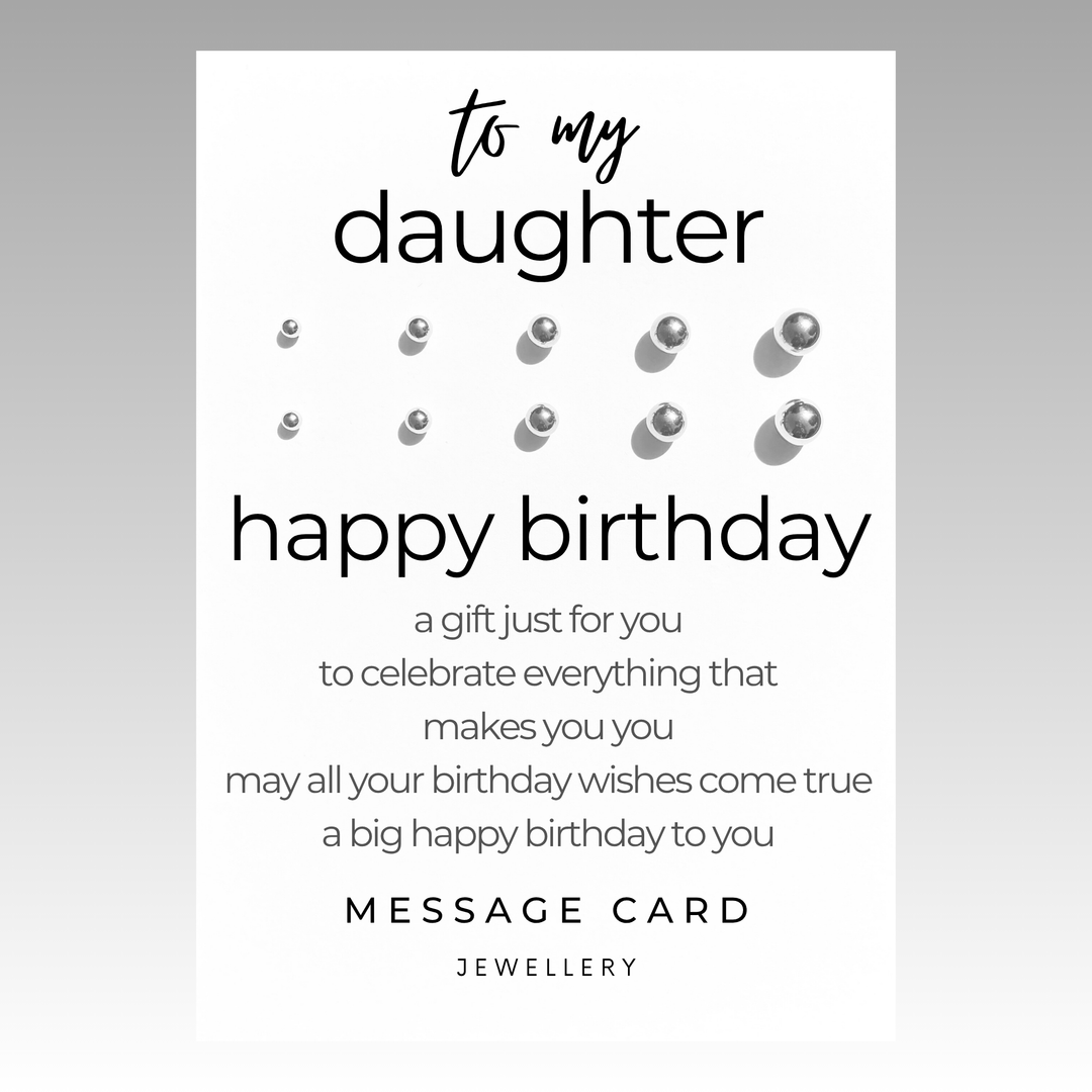 Sentimental gifts for daughter from mum, stainless steel earring set