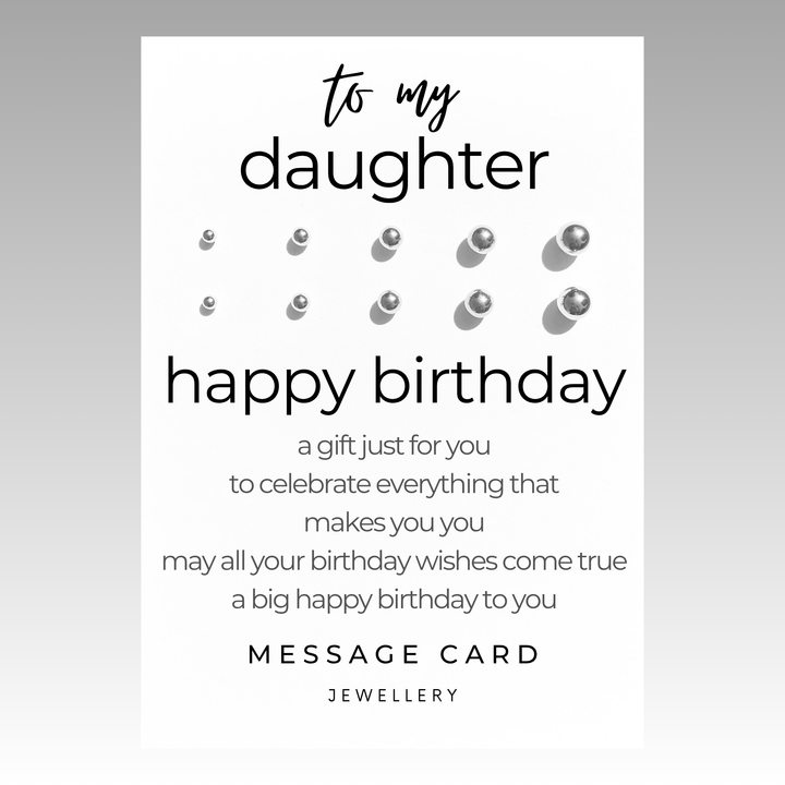 Sentimental gifts for daughter from mum, stainless steel earring set