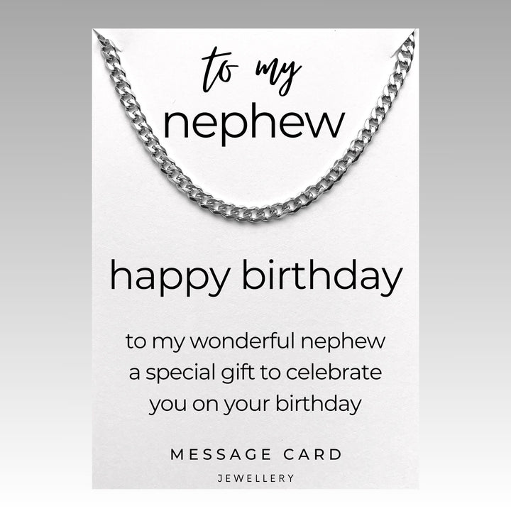 Special Gift: Chunky Stainless Steel Curb Chain for Nephew's Birthday Gift